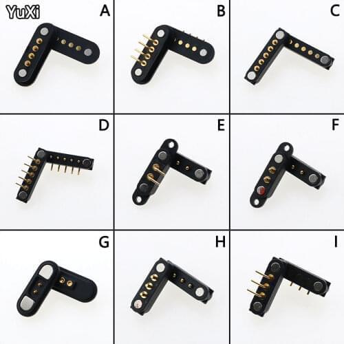 1Pair Spring Loaded Male Female2.2/2.5/2.54/2.8MM Pitch Through Holes PCB BTB Connector 2A 36V DC Magnetic Pogo Pin 2 3 4 5 Pole