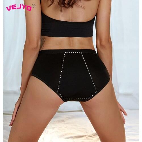 4-layer Period Panties Leakproof Fast Absorbent Girls Teens Tampon-Free Menstrual Underwear Pants Soft Women Briefs Plus Size