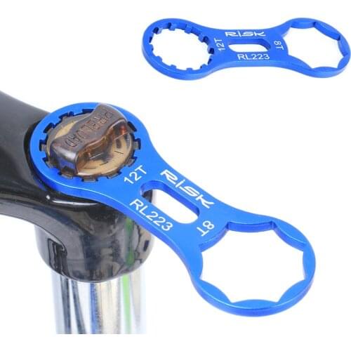 ZK50 Aluminum Bicycle Front Fork RISK Repair Tool Bike Front Fork Cap For SR Suntour XCR/XCT/XCM/RST MTB Wrench Disassembly Tool