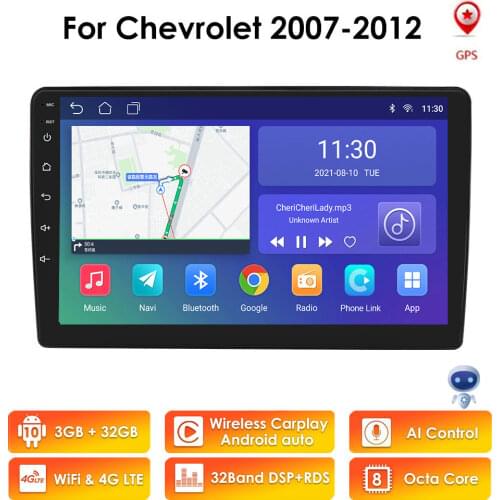 2 Din Android 10 Car Multimedia Radio for Chevrolet Silverado Avalanche Suburban Tahoe GMC Savana SATURN Outlook Automotivo GPS