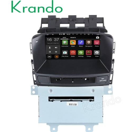 Krando 7" Android 8.0 car audio radio navigation multimedia system for Opel Astra J 2010-2013 gps player bluetooth WIFI 3G DAB