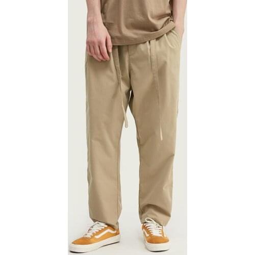Spring Summer Cargo Pants Mens Loose Baggy Trousers New Solid Color Overalls Pants Mens Wear Men Male Bottoms Plus Size 32