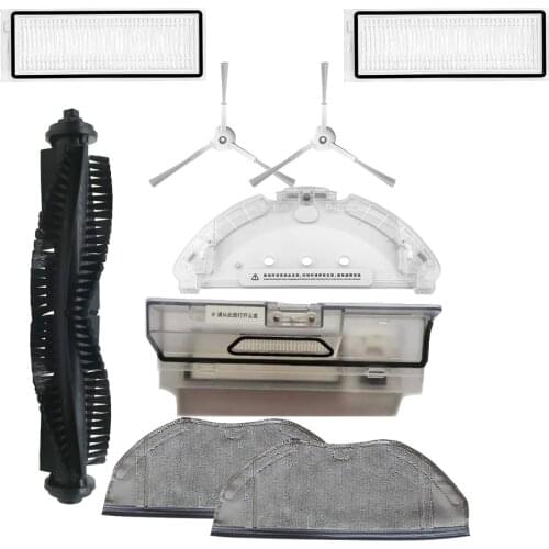 HEPA Filter Central Roll Main Brush Side Brush Mop Cloth Rag for Qihoo 360 S9 X90 Robotic Vacuum Cleaner Spare Parts Accessories