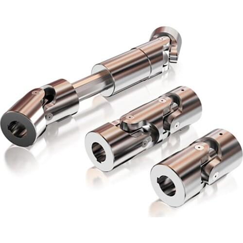 Cross universal joint coupling precision single and double joint telescopic cardan joint needle roller bearing shaft coupler