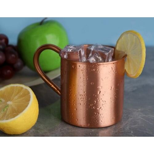 Pure Copper Mug Creative Coppery Handcrafted Durable Moscow Mule Cocktail Cup For Restaurant Bar Drinkware Party Kitchen