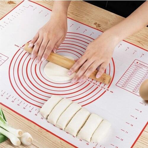 Kitchen Accessories Gadgets Large Silicone Baking Mat Sheet Pizza Dough Non-Stick Pastry Cooking Tools Kitchen Utensils Supplies
