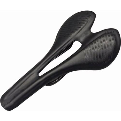 Lightweight 130g Carbon Fiber Road Mountain Bicycle Saddle Leather Front Seat Mat Bike Parts 7*9 Carbon Bow Cycling Seat Cushion