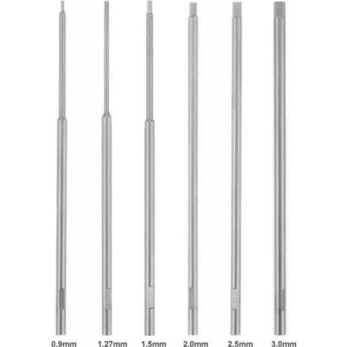 6PCS Tips 0.9mm 1.3mm 1.5mm 2mm 2.5mm 3mm Hex Screwdriver Hex Wrench Driver Tools Kit for RC Model Drone Aircraft Helicopter Car