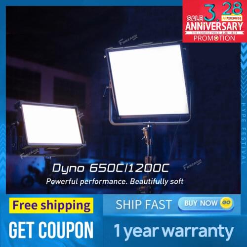 Nanlite NANLUX Dyno650C/1200C led high-power professional photography light fill light movie light pk Aputure nova P300C kit