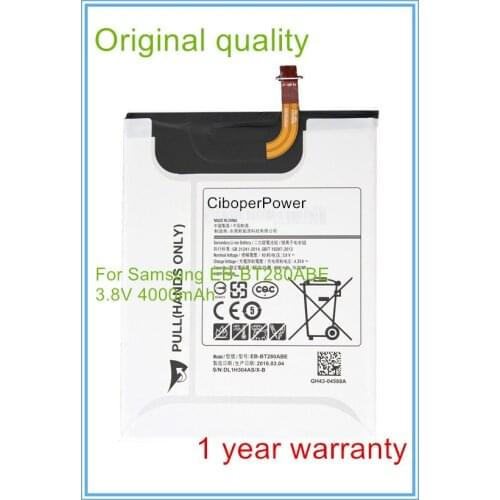 Original quality for 4000mAh / 15.2Wh EB-BT280ABE Replacement Li-Polymer Battery