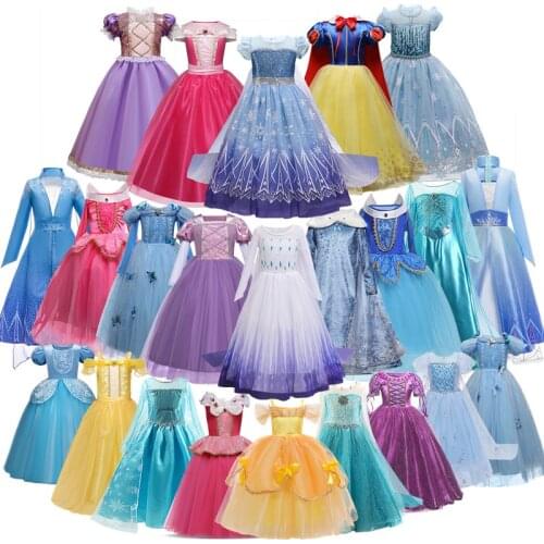 Halloween Dress for Girls Carnival Costume Children Princess Dress Up Party Clothing New Years Prom Gown Halloween Costume Kids