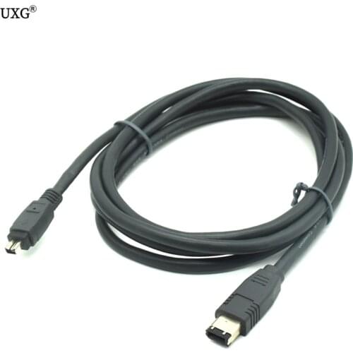 5Ft 1.5m Fire Wire 6 Pin to 4 Pin IEEE 1394 iLink DV Cable For Video Audio Device Up to 400Mbps