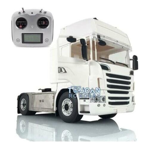 1/14 LESU RC Truck Metal Sca Hercul R730 Cabin 4*4 Chassis W/ Light ESC Radio Trailer Tractor THZH0651-SMT4