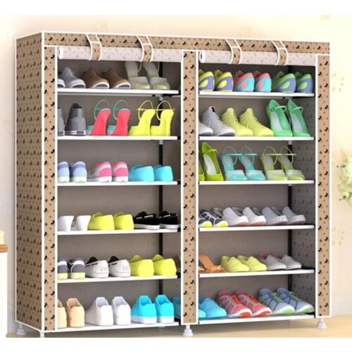 Shoes Storage Cabinet DIY Assembly Shoe Shelf Dustproof Moistureproof Large Capacity Shoe Rack organizer WJ817