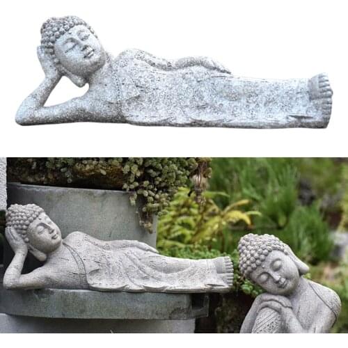 Resin Zen Buddha Statue Decor for Garden Patio Porch Outdoor Decoration