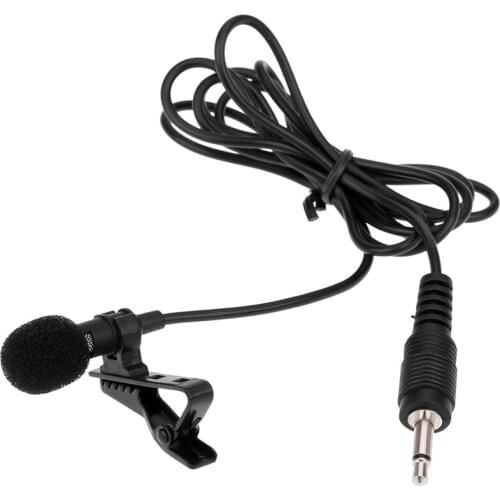 Super Lapel Lavalier Tie Clip Metal Mono Microphone 3.5mm with Collar Clip for Lound Speaker