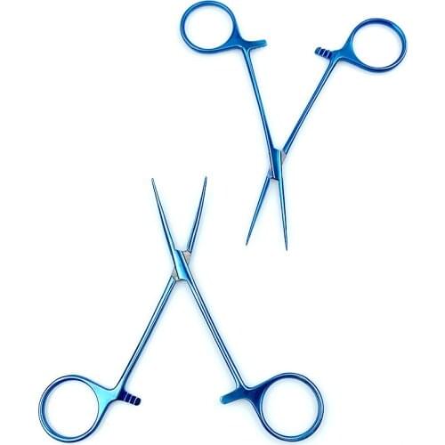 Titanium Haemostatic forceps delicate serrated 0.6*0.3mm jaw Forceps Ophthalmic Tool instrument