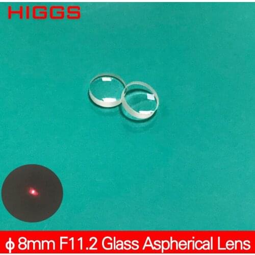High quality Diameter 8mm focus length 11.2mm Glass aspheric laser focusing lens Optical collimating lens AR coated