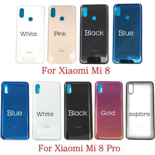 For Xiaomi Mi8 Mi 8 Pro 8Pro Back Battery Door Rear Housing Cover Case With Glue