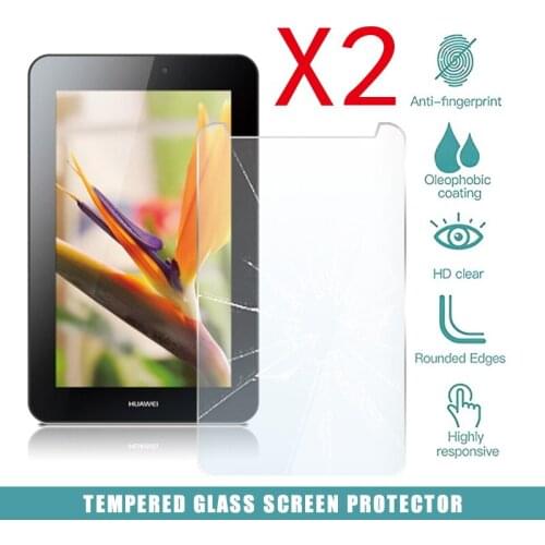 2Pcs Tablet Tempered Glass Screen Protector Cover for Huawei MediaPad 7 youth 2 Tablet Explosion-Proof Tempered Film