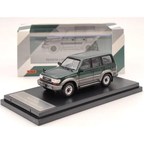 1/64 Master For To~ta Land Cruiser LC80 Diecast Models Collection Toys Car Left Cab Green Gifts