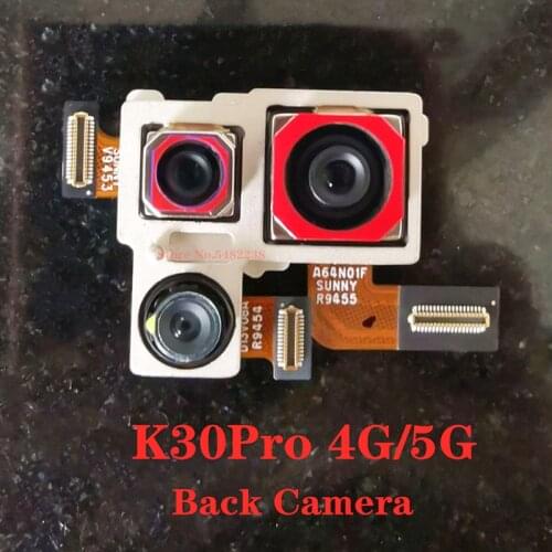 100% Original Back Front Camera With Frame For Xiaomi Redmi K30 Pro K30Pro Rear Camera Vibrator Lift Motor Flex Cable Connector