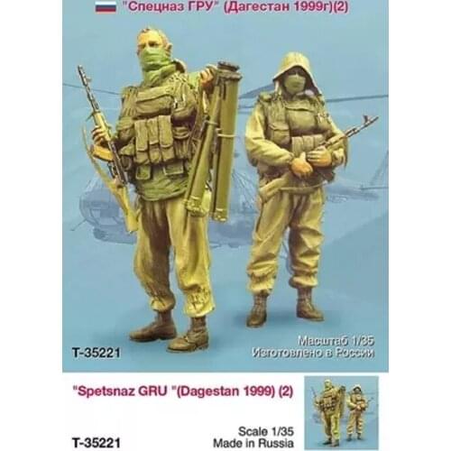 1:35 ratio die-cast resin Russian special forces soldiers 2 figures need to be assembled and colored by themselves