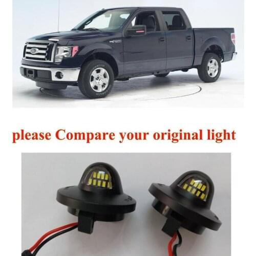 2pc Car Accessories Special Car License Plate Light Lamp For Ford F-150 F-150 Raptor 1999-2014 canbus error free