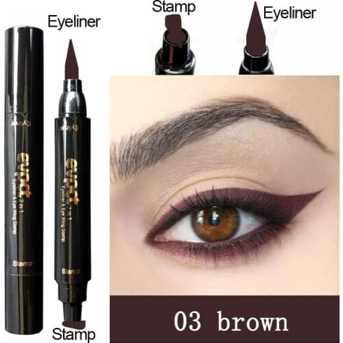 7 Colors Liquid Eyeliner Stamp Pencils Double-Headed Thin Quick Drying Waterproof Makeup Eye Liner Makeup Cosmetics TSLM1
