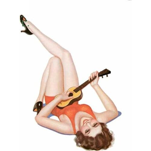 Car stickers, womens racing vinyl car supplies, decoration accessories, 13x10cm, quotation