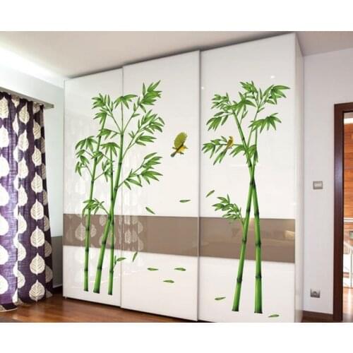 Bamboo wall paste wholesale living room sofa TV background warm decoration study wall stickers