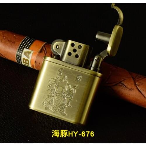 Dolphin kerosene gasoline lighter Trenches outdoor creative vintage metal lighters