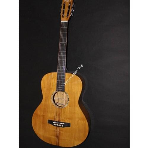 Free shipping all solid Europe malberry slot headstock OOO guitar solid OOO15 model 12 frets no binding electric acoustic guitar