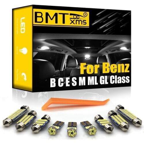 BMTxms Canbus For Mercedes Benz B C E S M CL Class W203 W204 W210 W211 W212 W220 W221 W163 W164 W208 W209 Car LED Interior Light