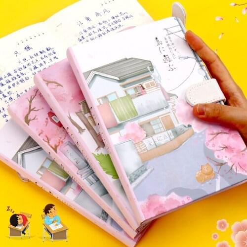 Pu Leather Notepad The Books 2021 Agenda Soft Magnetic Button Handbook Simplicity Journal Color Inside Pages