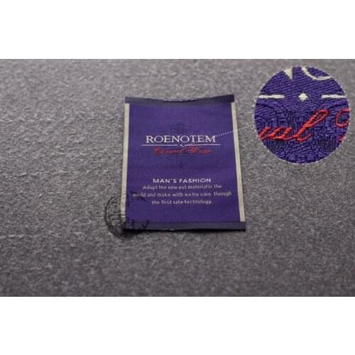 Custom logo brand name woven clothing labels tags,customized clothes garment etiquetas main label tag for clothing labels GQLB09