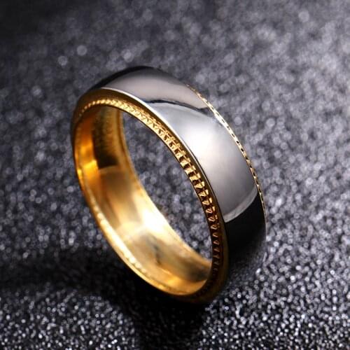MANGOSKY 6MM Titanium Rings Couple Ring for Men and Women Personalized Ring Customize Ring Engraved Ring