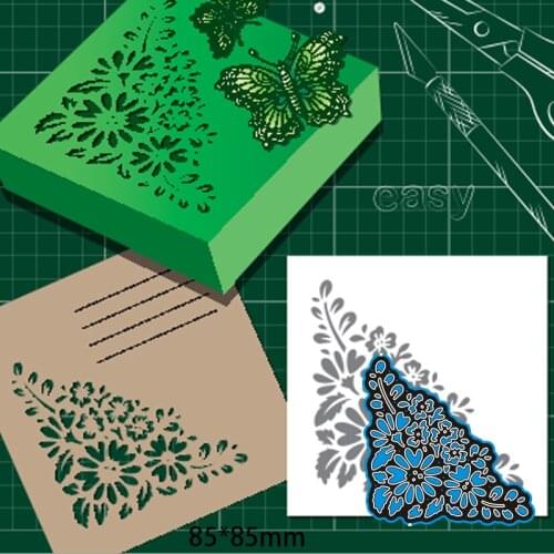 New Metal Cutting Dies Scrapbooking lace flower edge DIY Album Paper Card Craft Embossing Stencil Dies 85*85mm