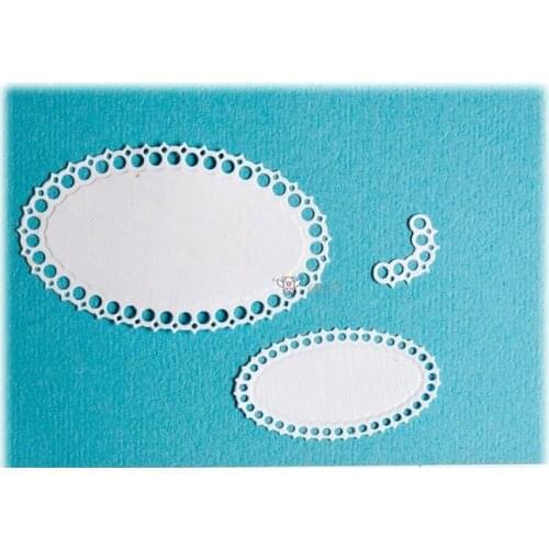 New Lace oval frame metal Cutting Dies Stencils DIY Scrapbooking Paper/photo Cards Embossing Dies