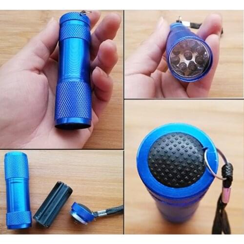 UV 9LED Scorpion Money Detector Hunter Finder Ultra Violet Blacklight Flashlight Torch Light Lamp JS22