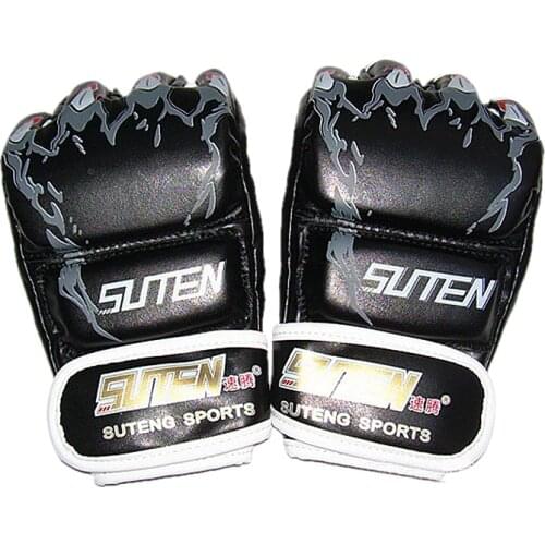 SUTEN Tiger Paw Upscale Boxing Gloves Half Finger MMAPunching SUTENG Glove 3 colors for fighting, training, competition