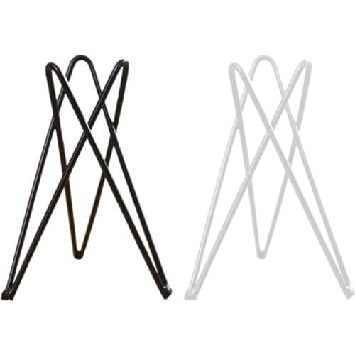 M68E Nordic Style Air Plant Holder Metal Flower Pot Stand Geometric Iron Tillandsia Holder Art Display Home Garden Ornaments