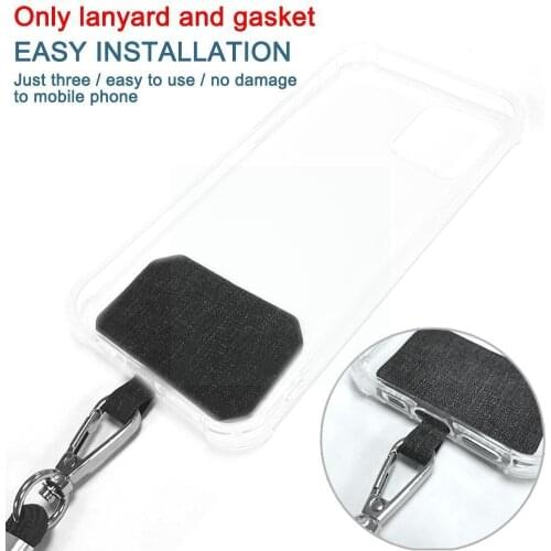 Portable Phone Anti-lost Lanyard Universal Crossbody Adjustable Cord Rope Lanyard Phone Strap Patch Lanyards Phone Mobile N1U9