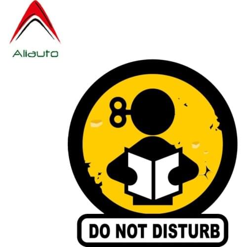 Aliauto Warning Car Sticker Do Not Disturb Accessories PVC Decal for Infiniti Peugeot 308 Kia Rio Opel Astra Tiguan,12cm*11cm