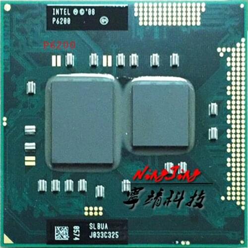Intel Pentium P6200 SLBUA 2.1 GHz Dual-Core Dual-Thread CPU Processor 3M 35W Socket G1 / rPGA988A