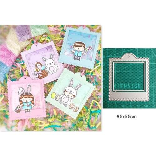 Christmas Lace Label Frame Metal Cutting Dies Stencils dies for DIY Scrapbooking dies Decoration Paper Craft dies Embossing Dies