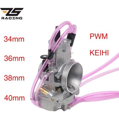 ZS Racing Motorcycle Keih 34mm 36mm 38mm 40mm Carburetor For 125cc-250cc 2-Stroke 4-Stroke Racing PWM34-40 Carburador