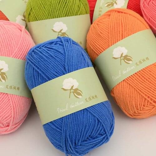 10 balls Thread Wholesale Supersoft Babycare Coloured 50g Baby Cotton Bamboo Milk Mixed Yarn Packs of Crochet Knitting Wool Lots