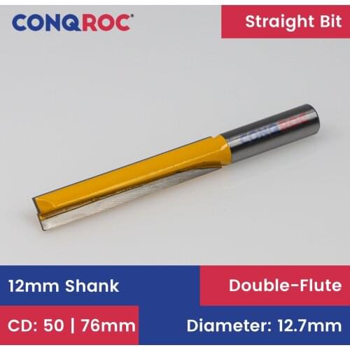 12mm Shank Lengthen Flush Trim Router Bit Diameter 12.7mm T-Slot Woodworking Milling Cutter