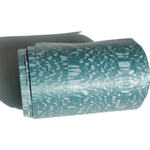 2021 GREENLAND Dyed Emerald Green Gradient Blue Pearl Wood Veneers Table Veneer Flooring DIY Furniture Natural Material